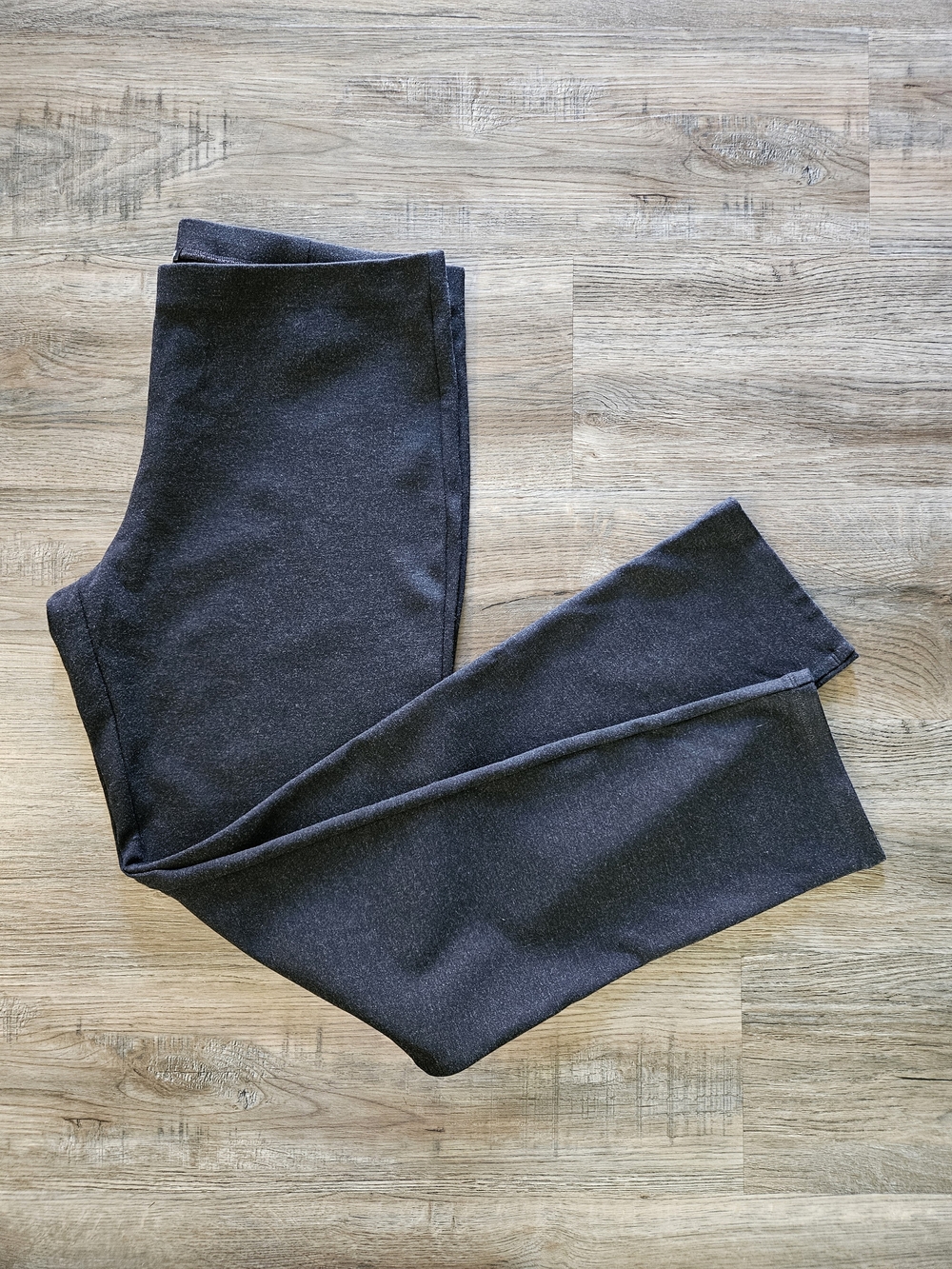Eileen Fisher Stretch Ponte Slim Heathered Gray Pant